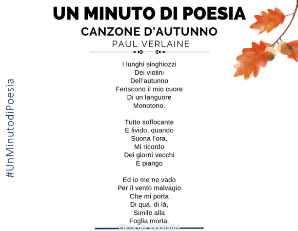 Rubrica: Un minuto di poesia