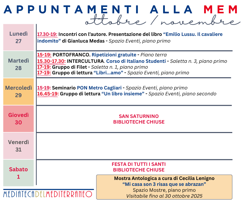 Appuntamenti alla Mem