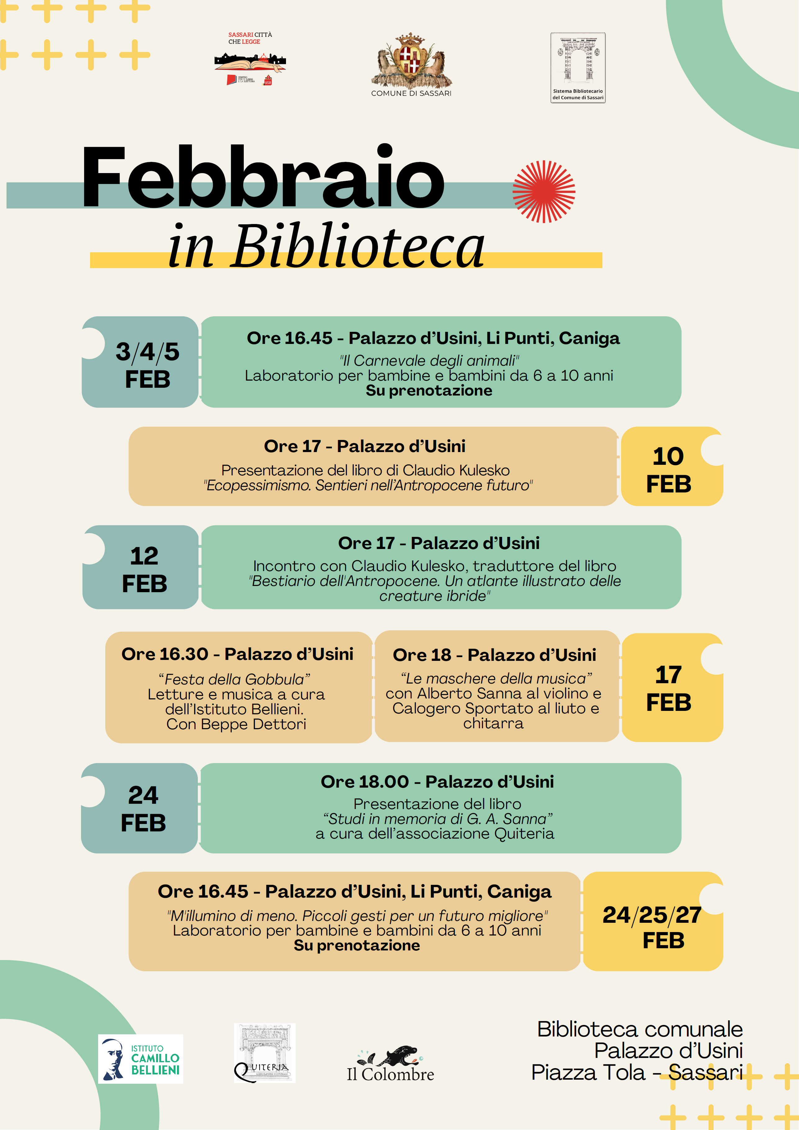 Un febbraio ricco di eventi