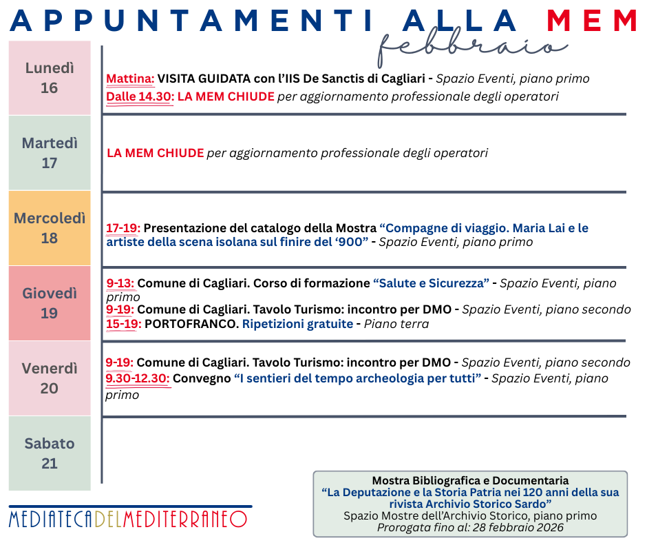 Appuntamenti alla Mem