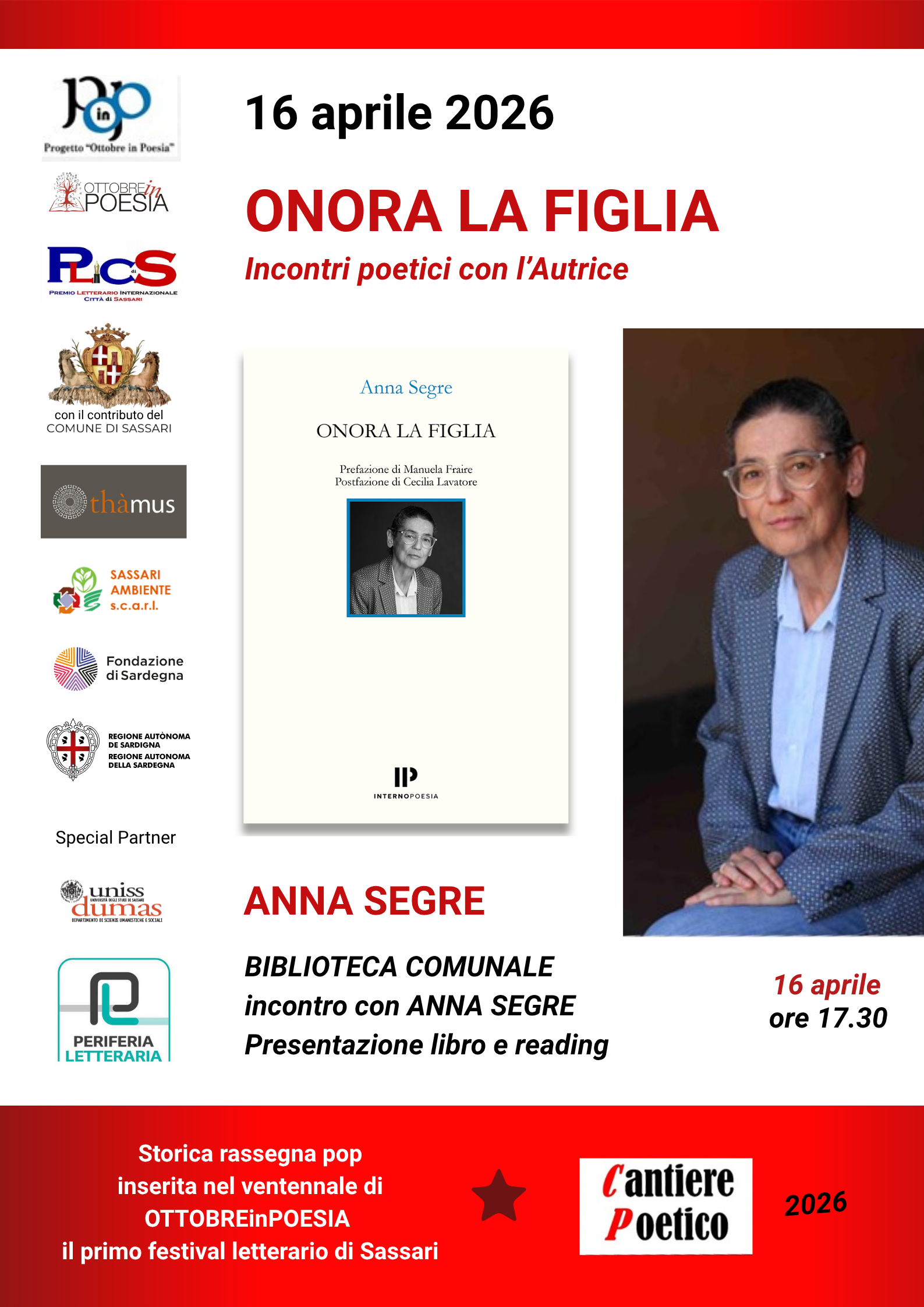 Presentazione del libro di Anna Segre "Onora la figlia"