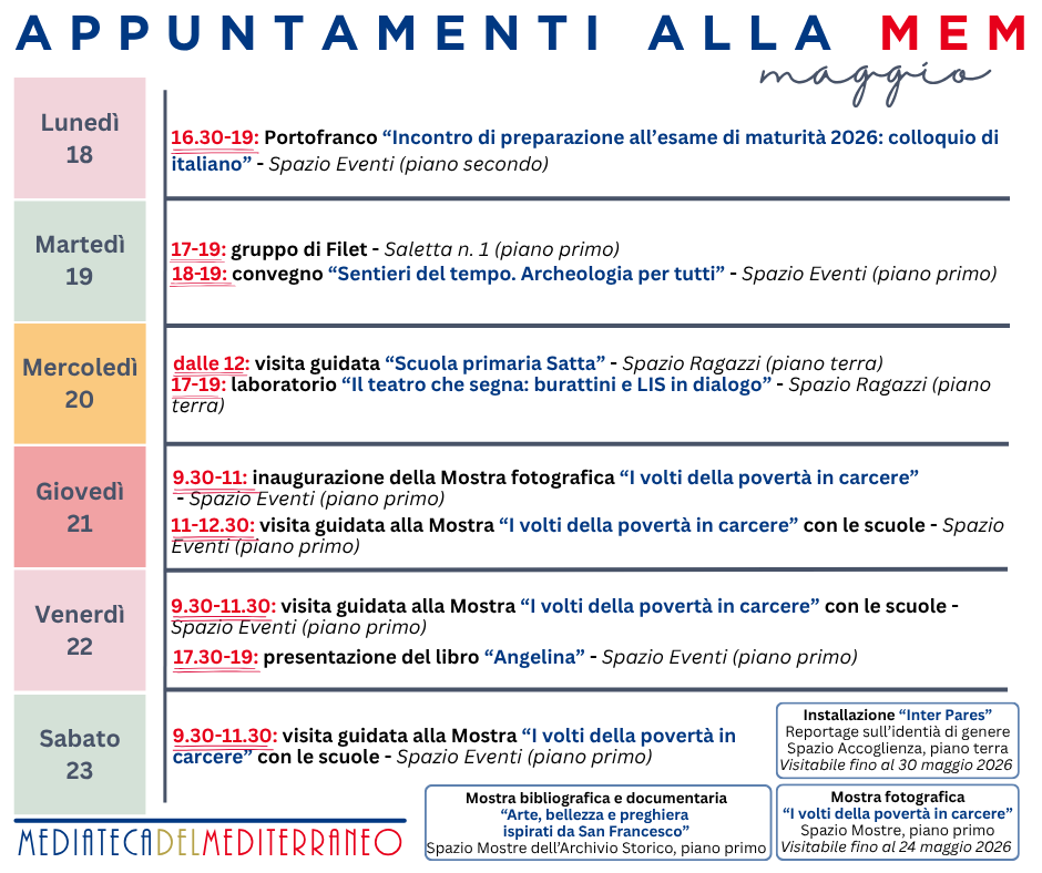 Appuntamenti alla mem