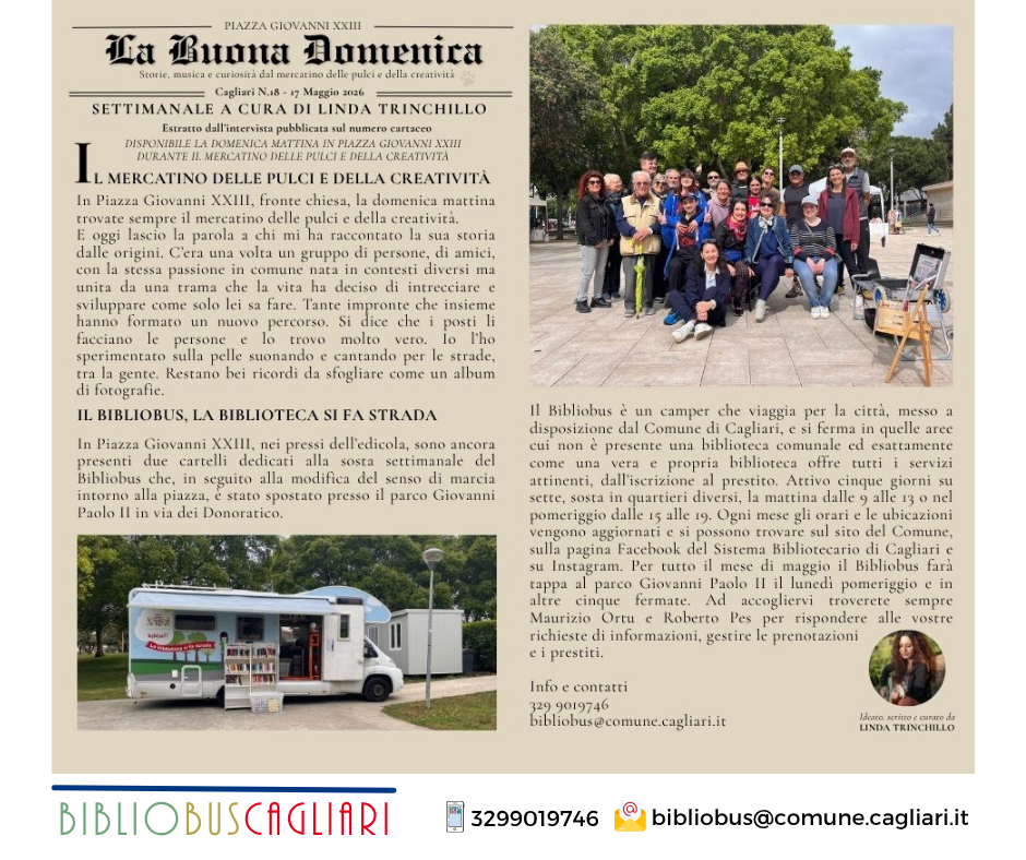 Il Bibliobus protagonista del settimanale "Buona Domenica"