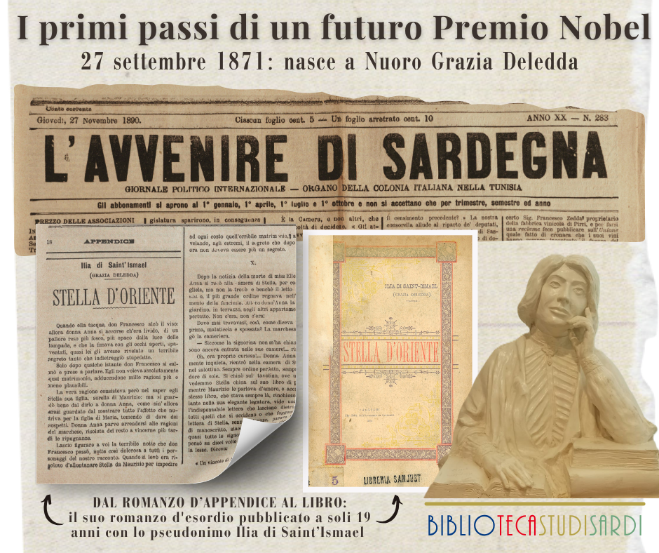 Il 27 settembre del 1871 nasceva Grazia Deledda